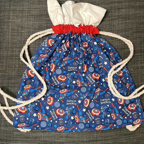 Handmade Drawstring Bag - Captain America - Picture 2 of 4